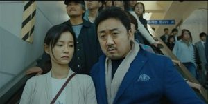 Train to Busan Korean Movie - Jung Yu Mi and Ma Dong Suk